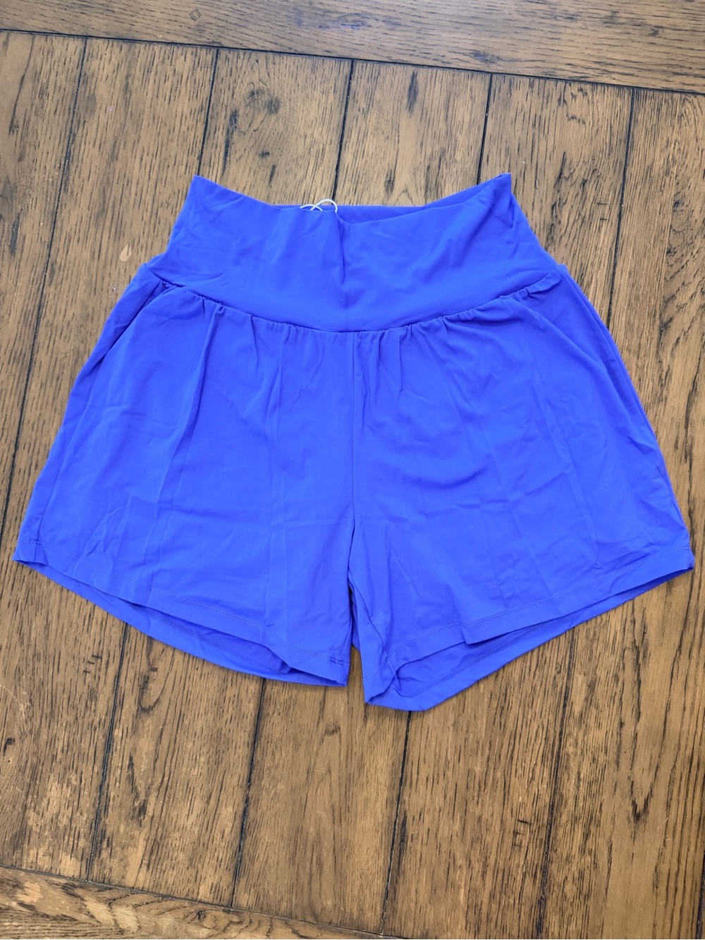 HALARA High-Waist Athletic Shorts in Royal Blue